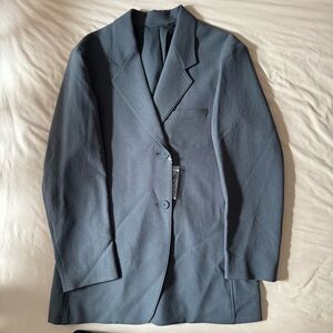 uniqlo dark green blazer